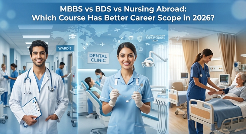 MBBS vs BDS vs Nursing Abroad: Which Course Has Better Career Scope in 2026?