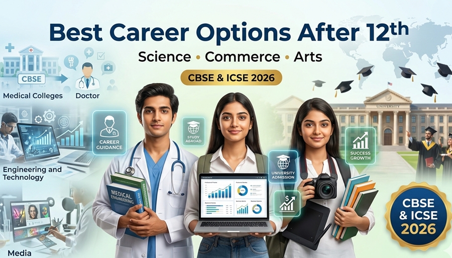 Best Career Options After CBSE & ICSE Results 2026 for Science, Commerce & Arts Students