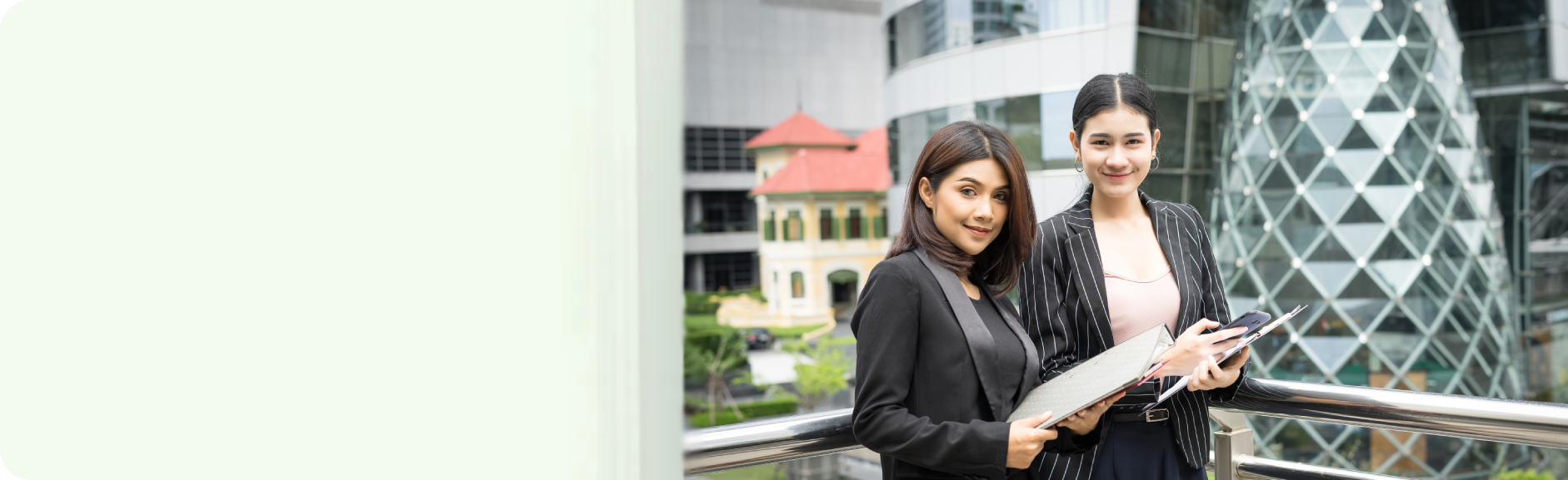 Singapore skyline and campus